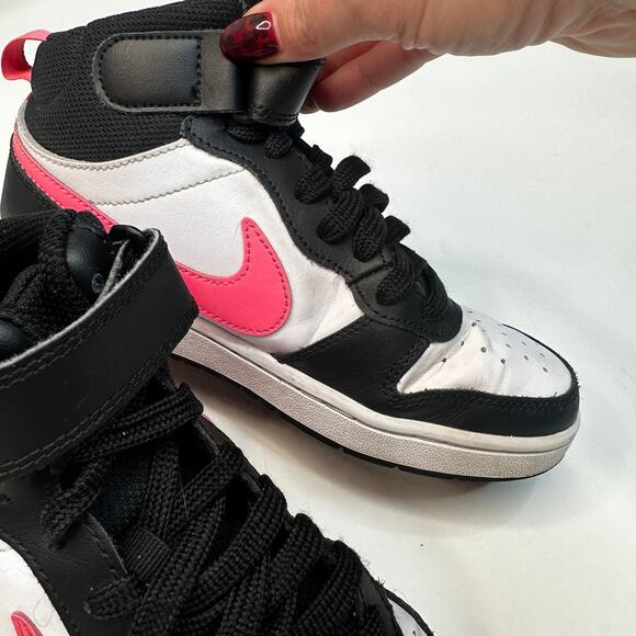 Nike Court Borough Mid 2 Sunset Pink White Sneakers - Picture 3 of 6